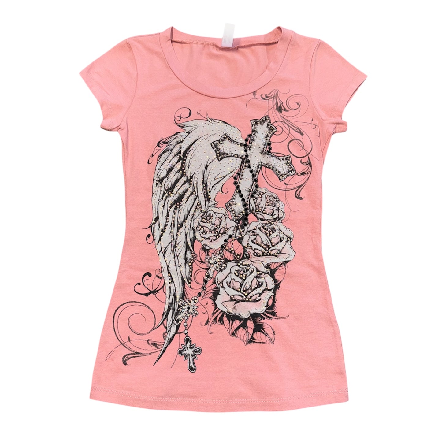 Sylvia Rhinestone T-Shirt Pink