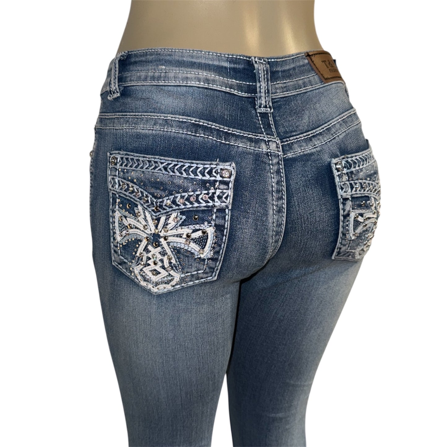 Heaven Rhinestone Flare Jeans