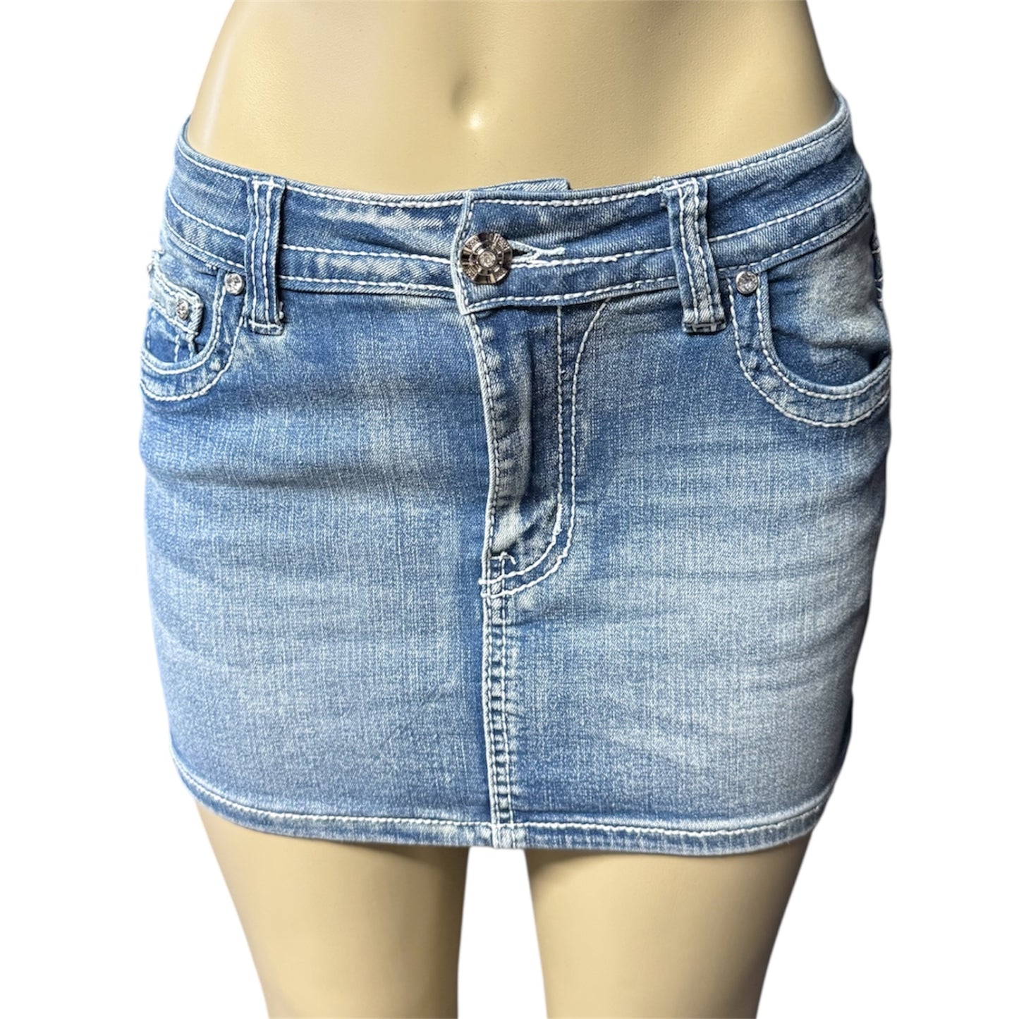 Chelsea Denim Mini Skirt