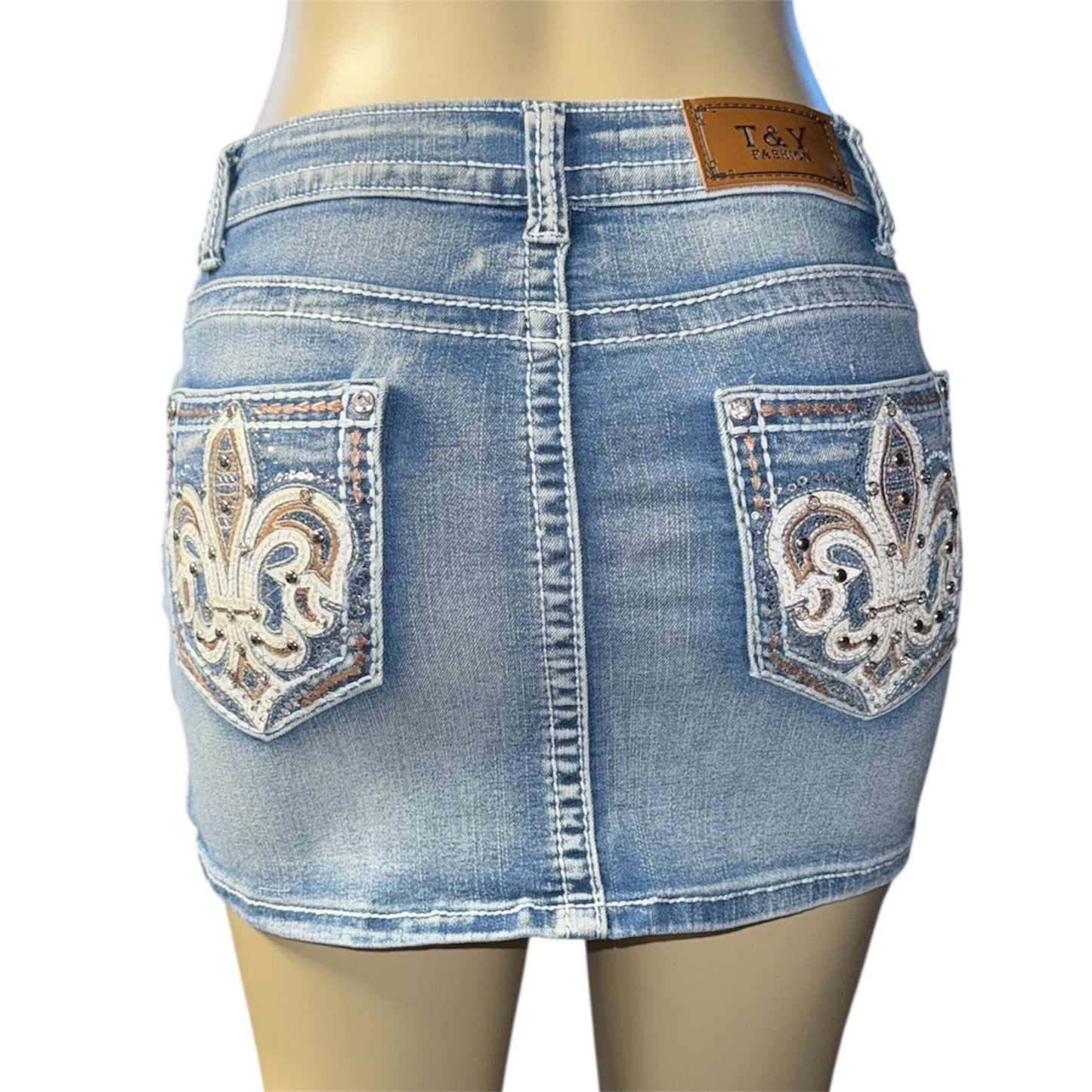 Chelsea Denim Mini Skirt