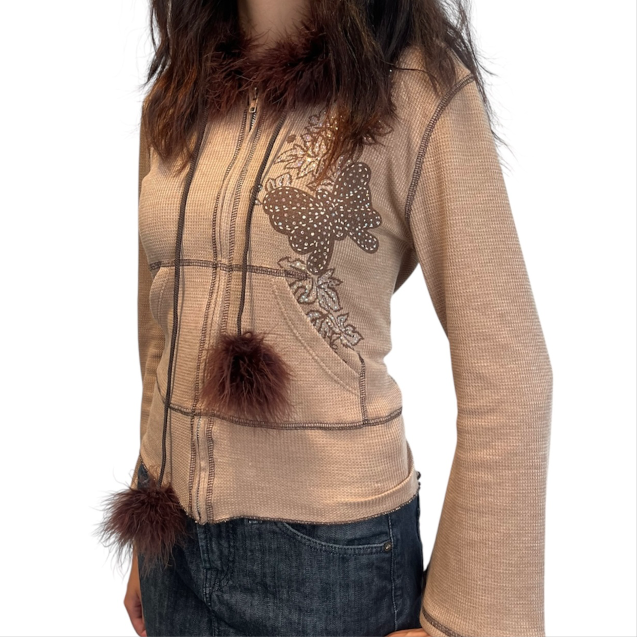 Butterfly Bliss Zip Up Hoodie