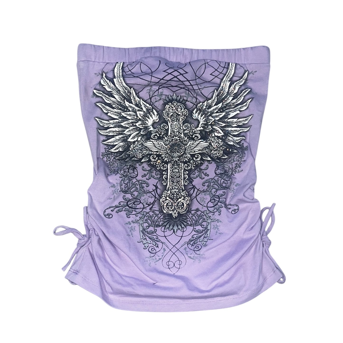 Heaven Rhinestone Tube Top Lilac