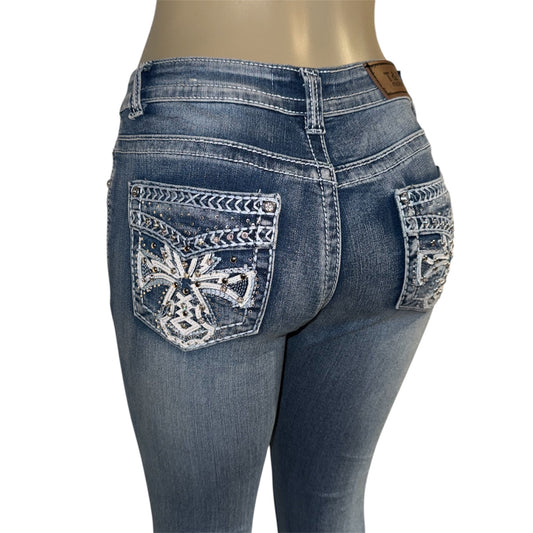 Heaven Rhinestone Flare Jeans