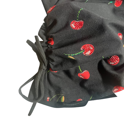 Cherry Rhinestone Tube Top