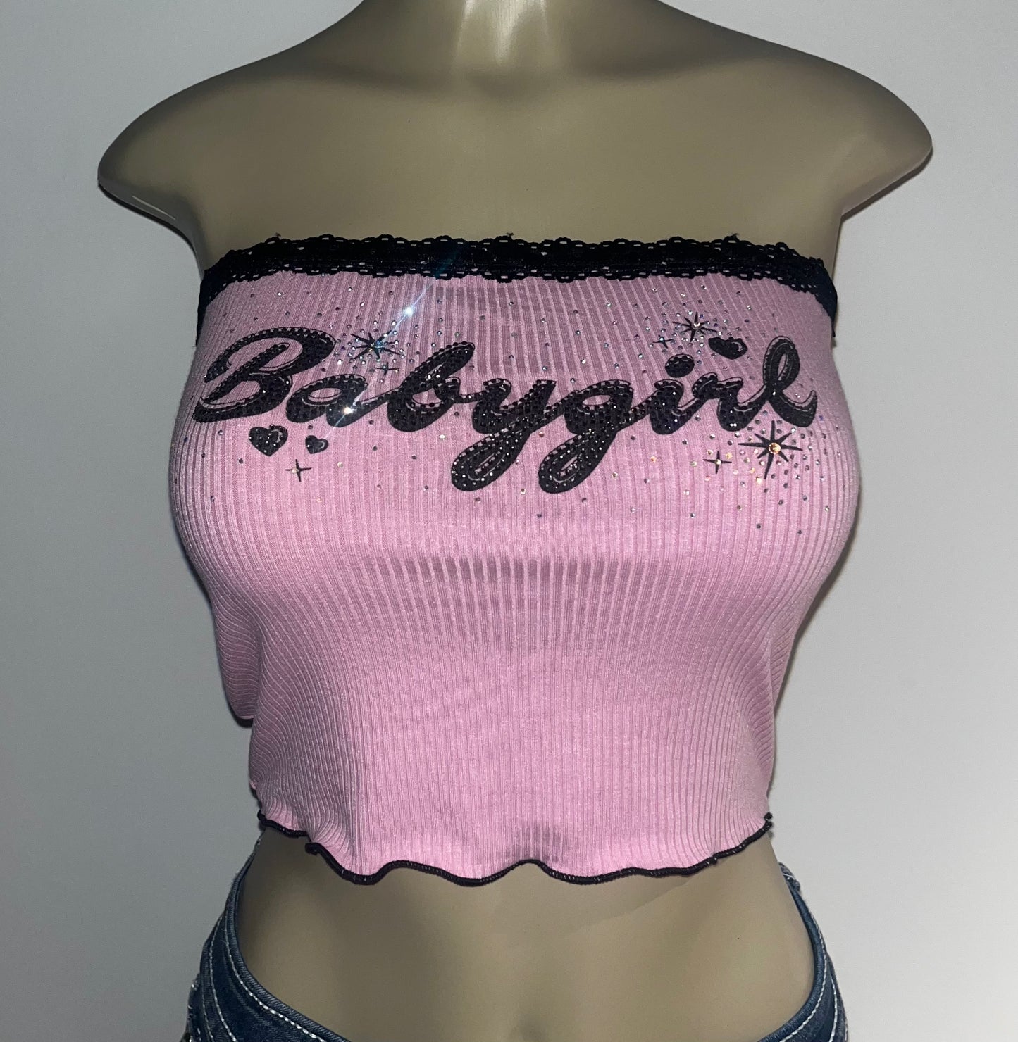 Babygirl Rhinestone Tube Top