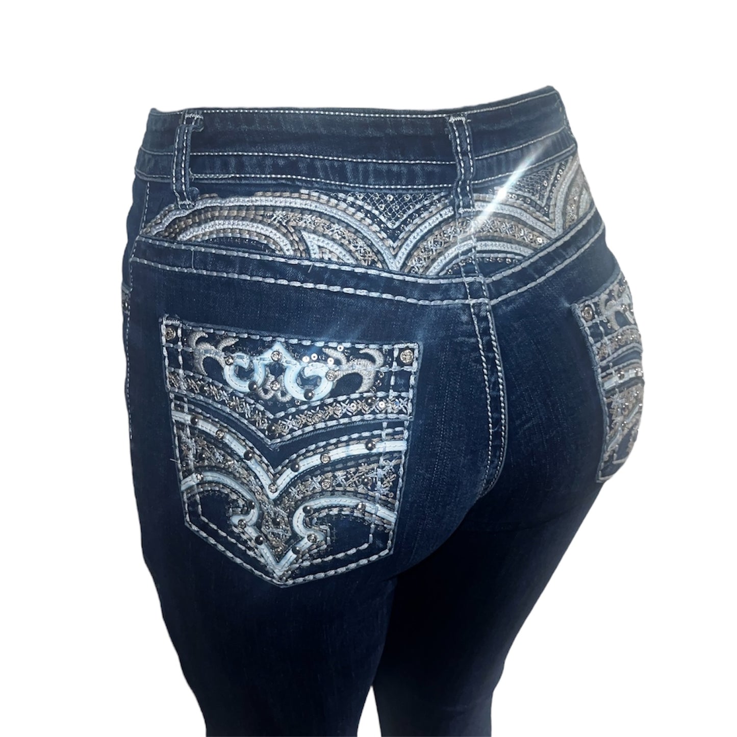 Rhinestone Bootcut Jeans