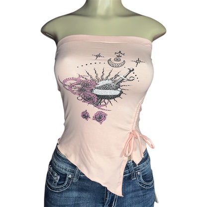 Sofia Rhinestone Tube Top