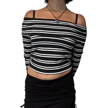 Striped Off the Shoulder Top