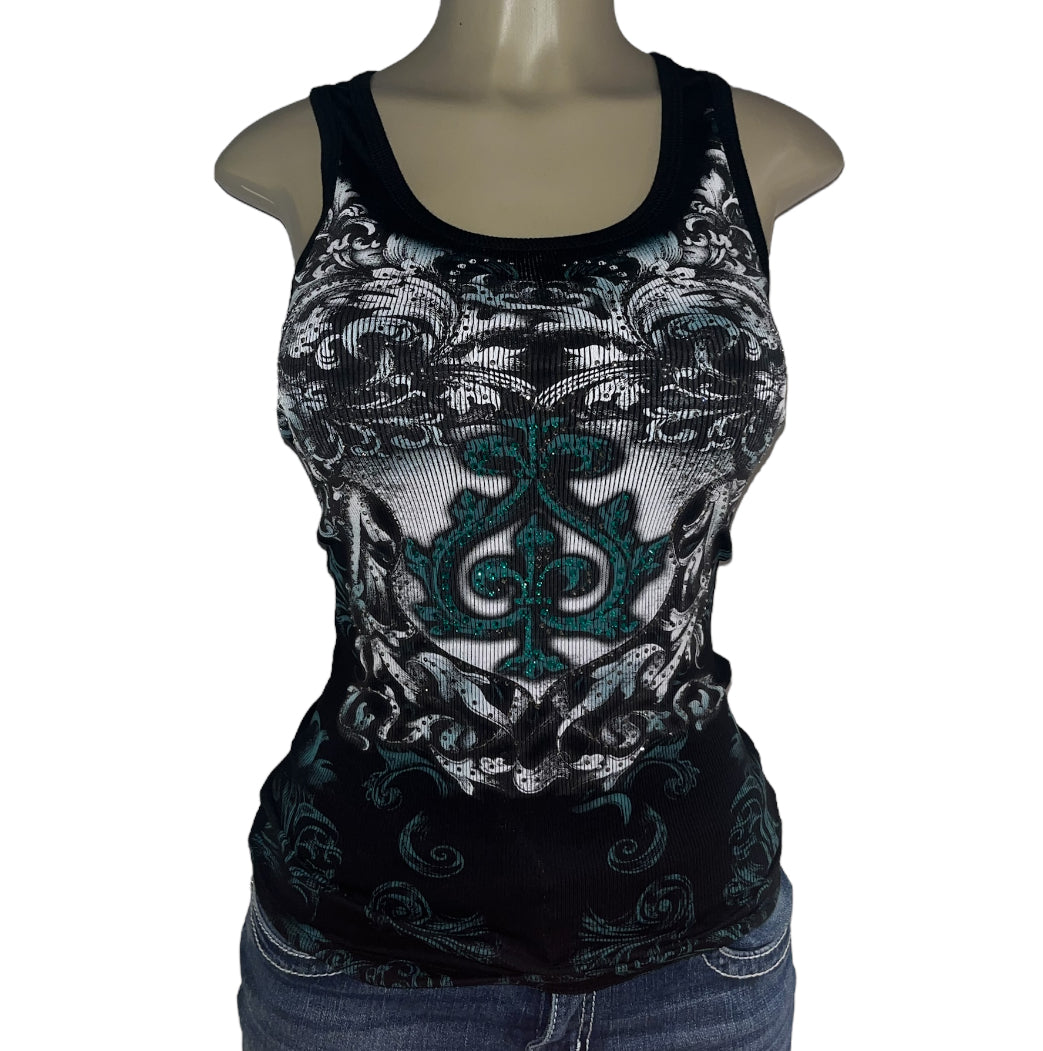 Aurora Rhinestone Tank Top