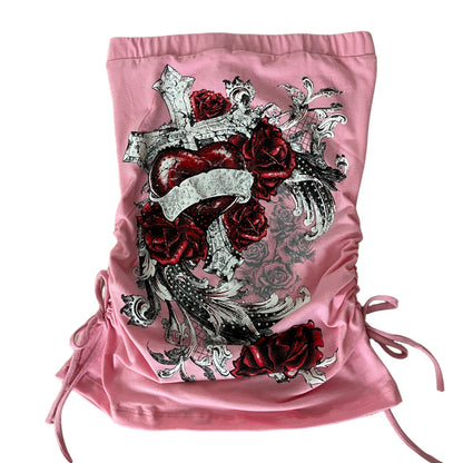 Want U 2 Love Me Tube Top Pink