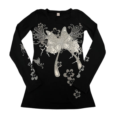 Butterfly Bliss Long Sleeve Black